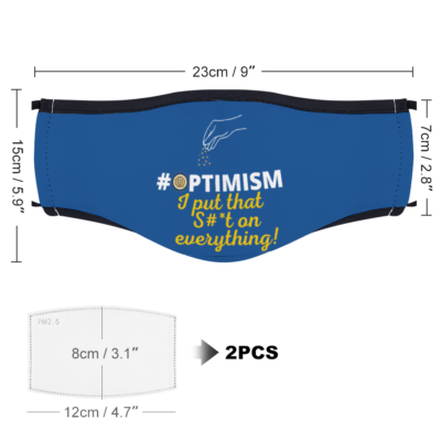 Optimist Face Cover with Two Filters Non-medical - Image 2